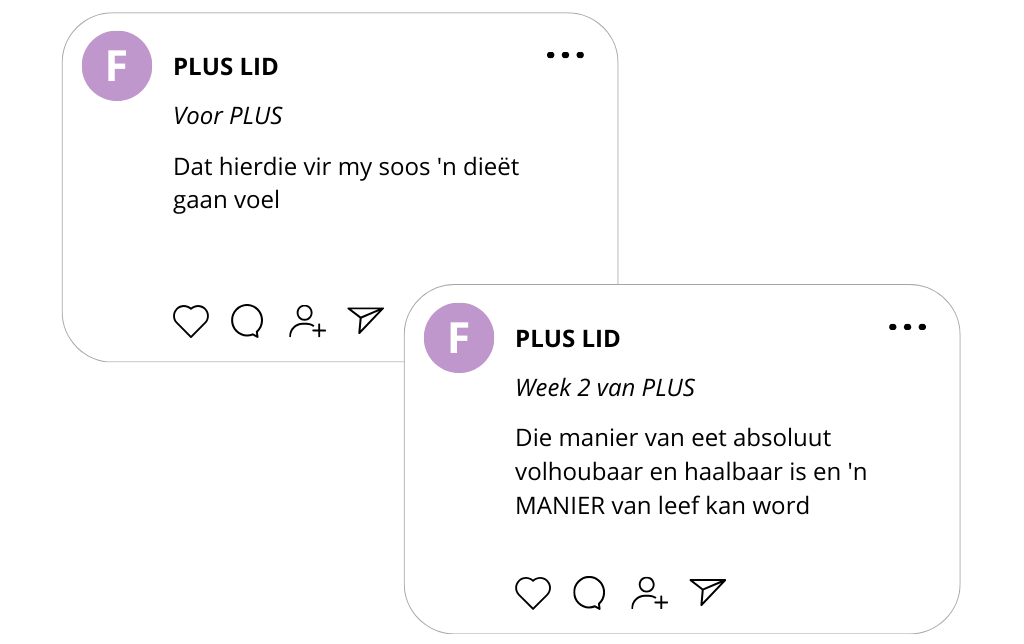PLUS lid F - voor en na